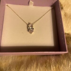 Melinda Maria Silver Necklace with Sparkling Gem